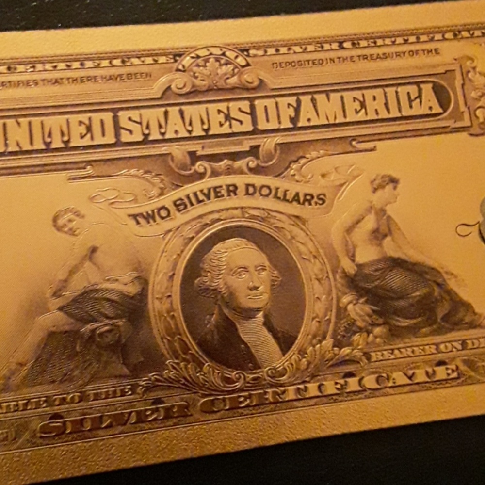 Rare 24k Gold Banknote $2 bill